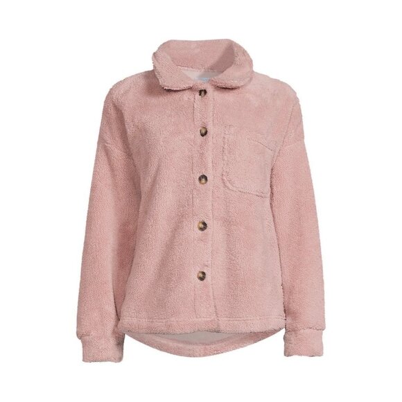 Time and Tru Faux Sherpa Button-Front Jacket size XL NWT - Picture 3 of 5